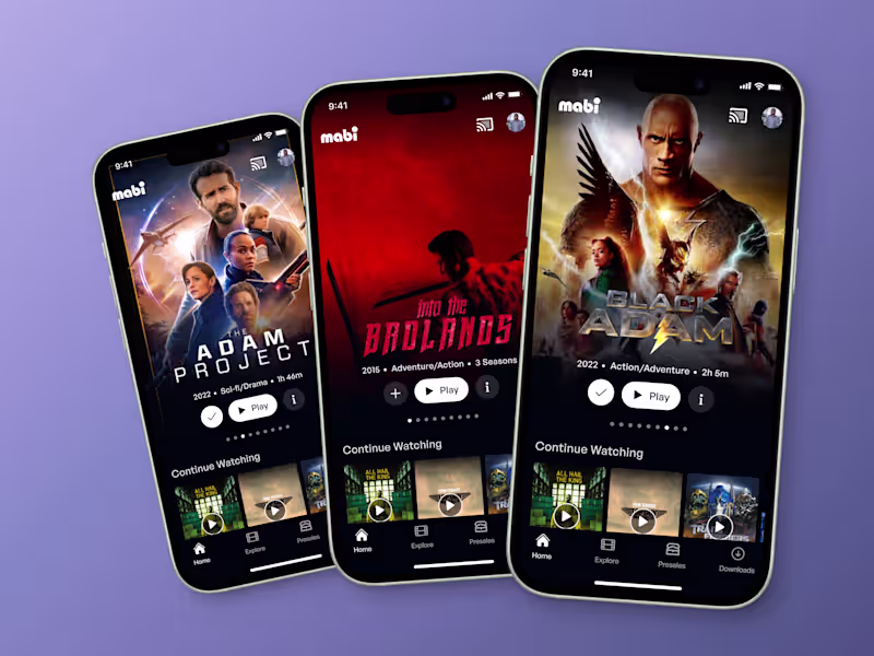 Cover image for Mabi Movies - Streaming Mobile App