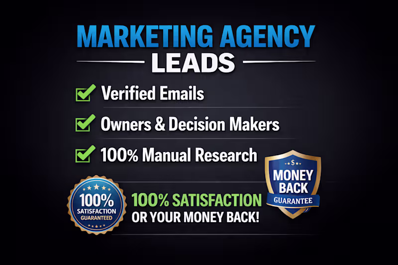 Cover image for Marketing Agency Leads & Data Enrichment