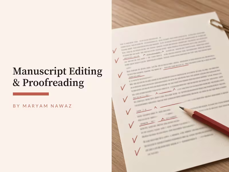 Cover image for Manuscript Editing & Proofreading: Copy, Line & Developmental