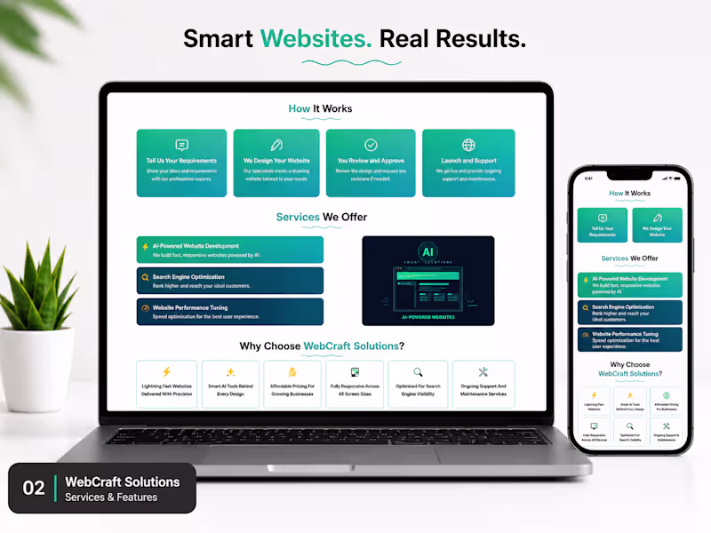 Cover image for Created a responsive services and