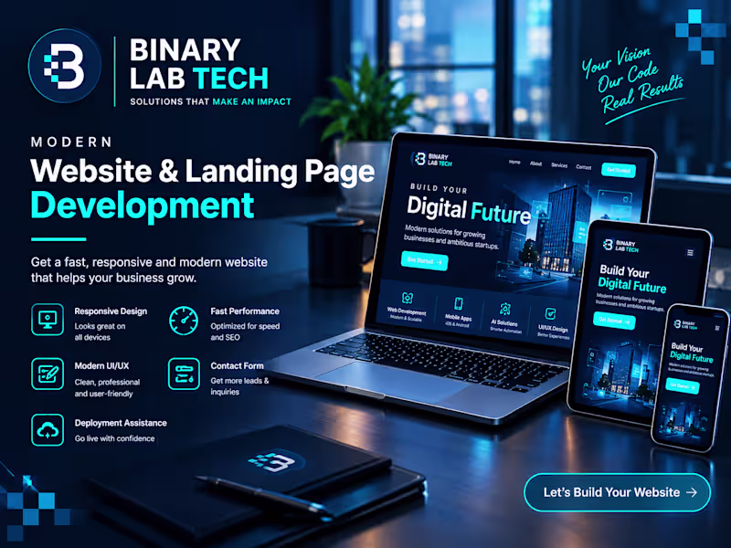 Cover image for Modern Business Website or Landing Page