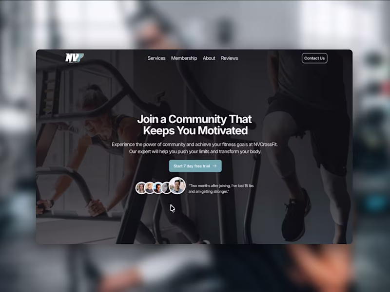 Cover image for NV Fitness - Framer Landing Page