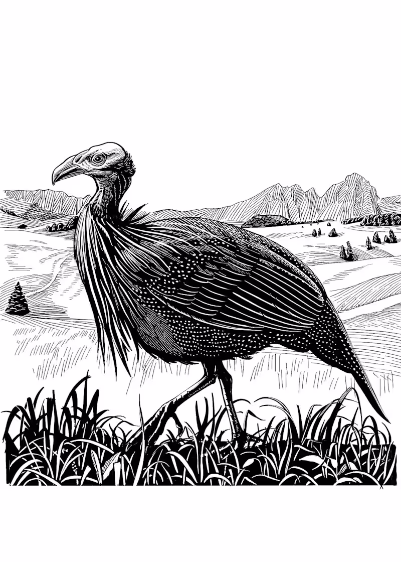 Cover image for Engraving Illustration for Whiskey Label — Vulturine