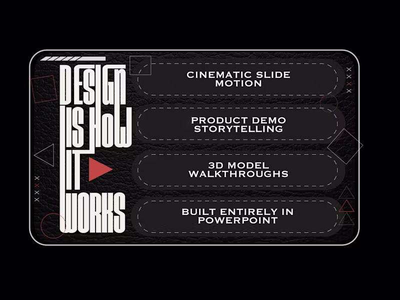 Cover image for Cinematic PowerPoint & Presentation Design