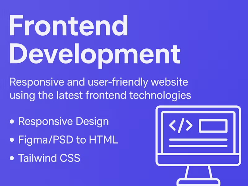 Cover image for Frontend Developer | React, JavaScript, and Web App Expert