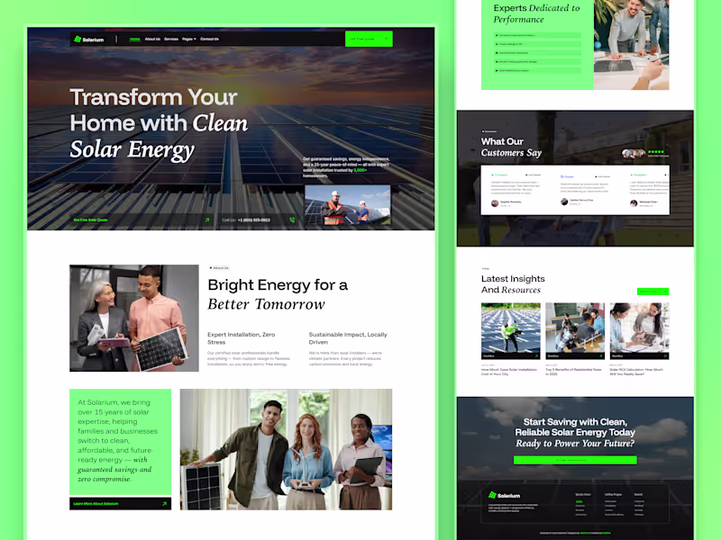 Cover image for Solarium - Environment Website Template