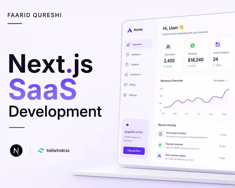 Cover image for Next.js SaaS Development