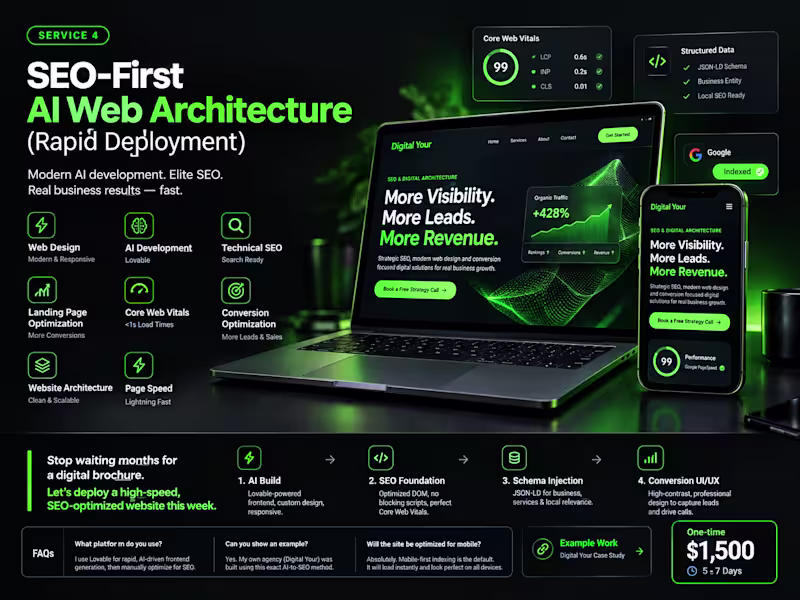 Cover image for SEO-First AI Web Architecture (Rapid Deployment)