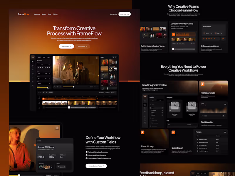 Cover image for Saas website design