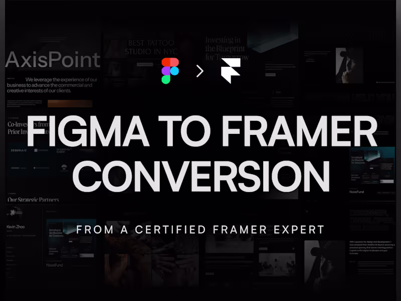 Cover image for Figma to Framer Conversion