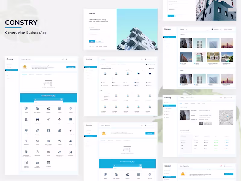 Cover image for Constry - Construction Web App