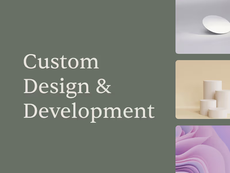 Cover image for Custom website design and development with a story based focus