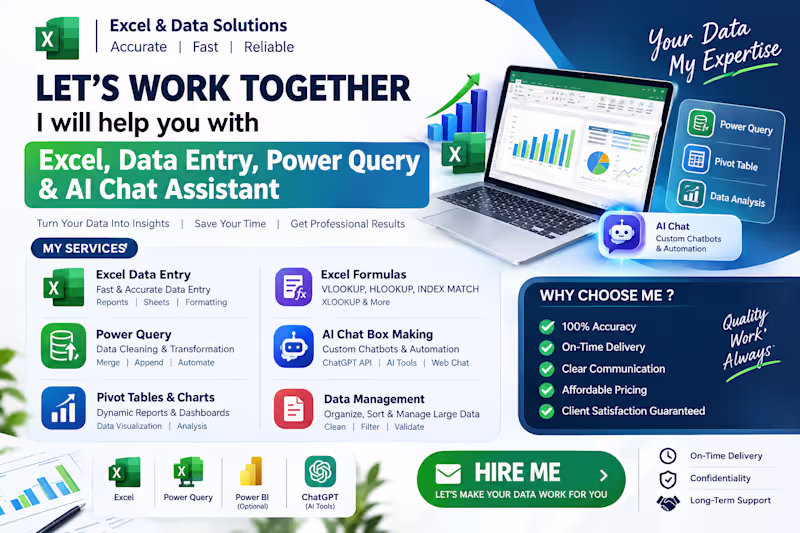 Cover image for Excel & Data Management Specialist