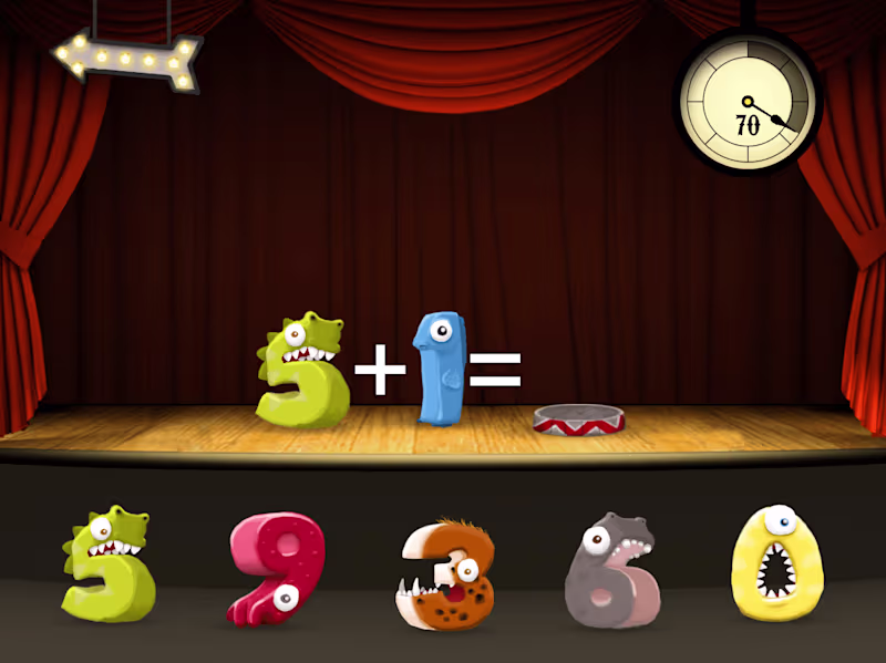 Cover image for Math Monsters - iPad Game (Unity/C#)