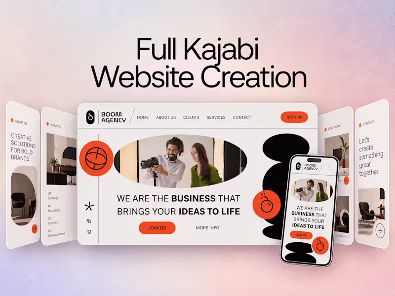 Cover image for Full Kajabi Website Creation