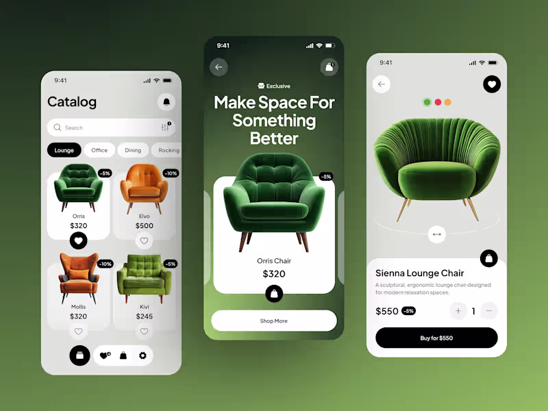 Cover image for Modern furniture e-commerce mobile app