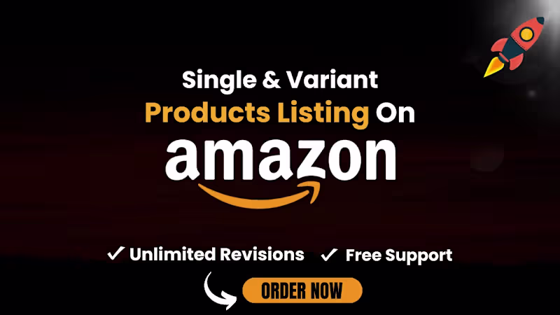 Cover image for I will create amazon product listing and Amazon variation