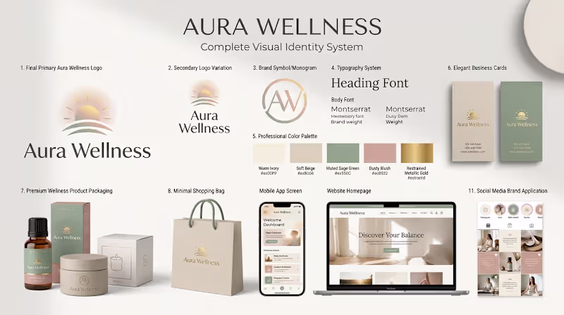 Cover image for Aura Wellness — Brand Identity