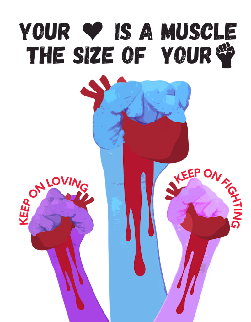 Cover image for Your Heart is a Muscle the Size of Your Fist! T-shirt 