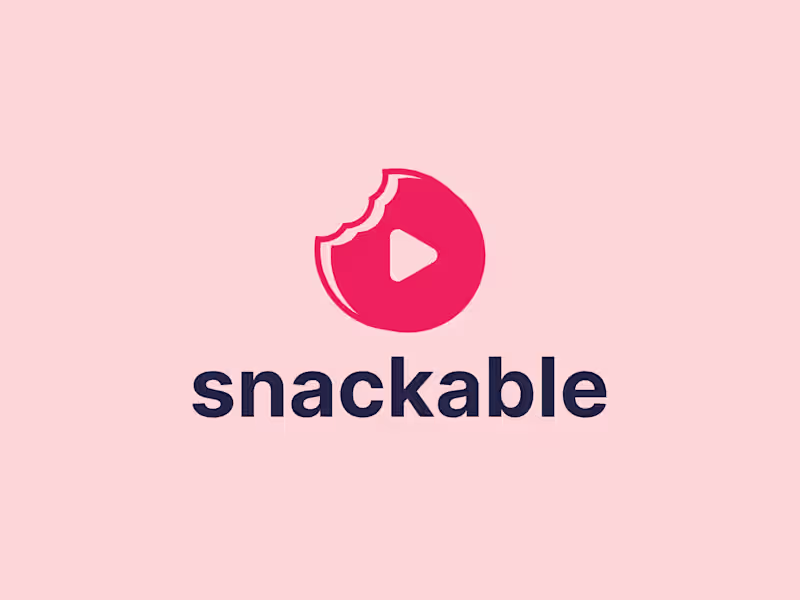 Cover image for Snackable - Visual Identity and Landing Page Design