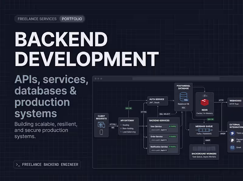 Cover image for Backend Development