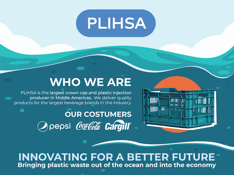 Cover image for Infographic for Sustainable Plastic Company