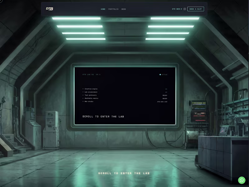Cover image for DTB LAB — Creative studio website