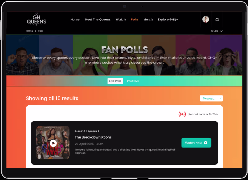 Cover image for GH Queens Website Design –