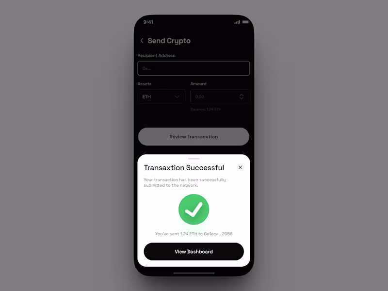 Cover image for Mobile Crypto Wallet — App Design (Concept)
