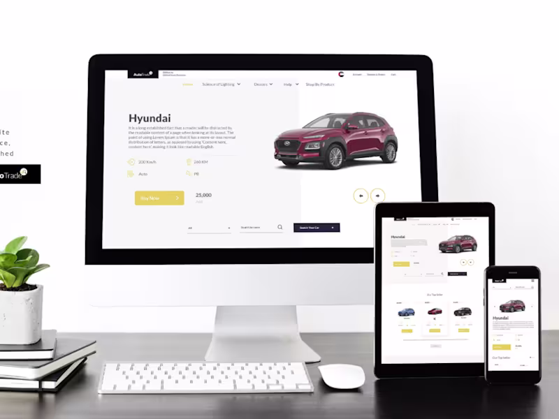 Cover image for Web Design | Auto Trade | UI UX for Car e-commerce ::