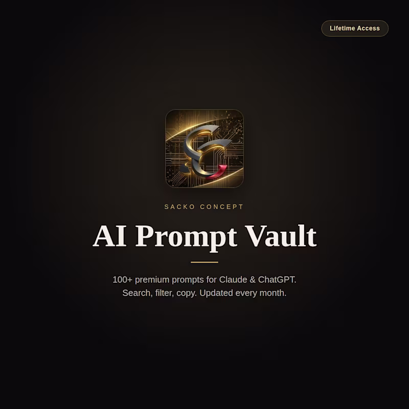 Cover image for AI Web Designer Vault — Pro Prompt Tool