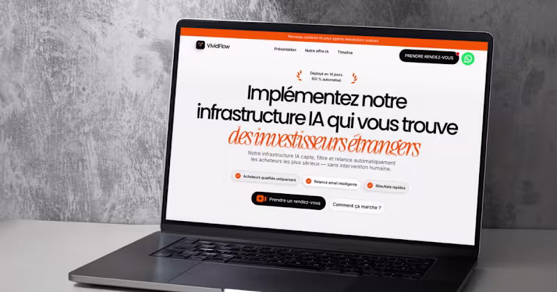 Cover image for Bespoke Landing Page Design for Vividflow