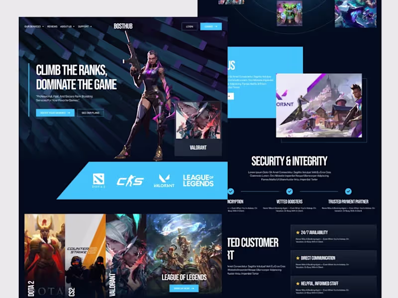 Cover image for BoostHub - Gaming Boosting Service