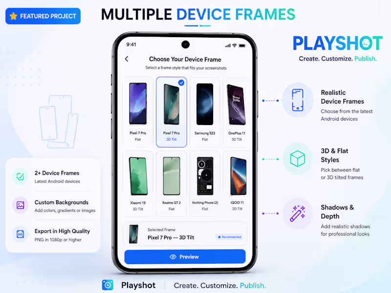 Cover image for PlayShot is a mobile app