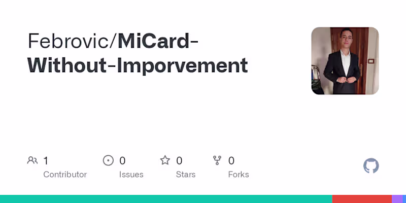Cover image for Febrovic/MiCard-Without-Imporvement