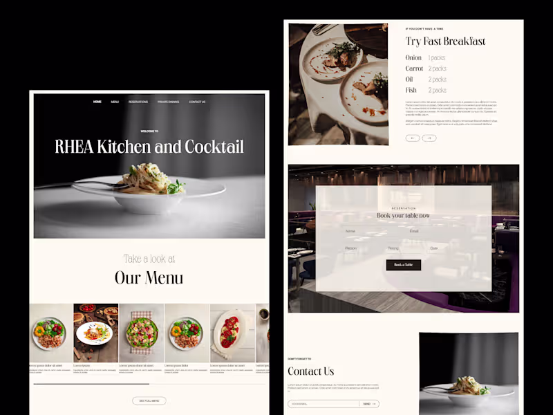 Cover image for RHEA Kitchen & Cocktail –