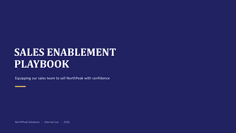 Cover image for Sales Presentation Deck