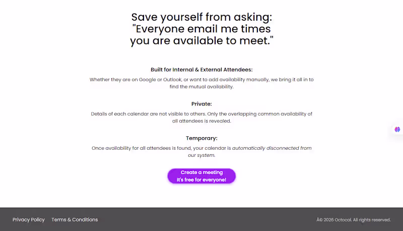 Cover image for OctoCal – Group Meeting Scheduler