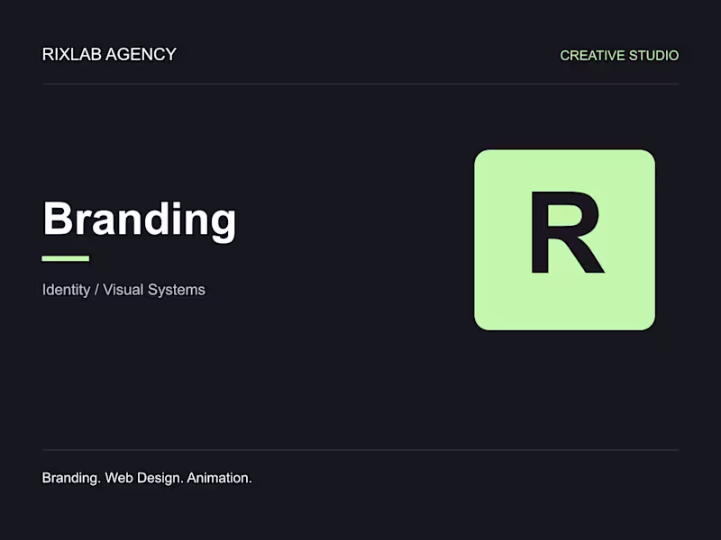 Cover image for Branding & Visual Identity