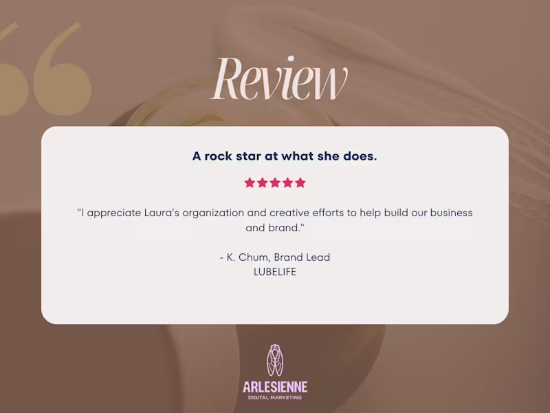 Cover image for 5-star review from Kanica Chum @ Lubelife