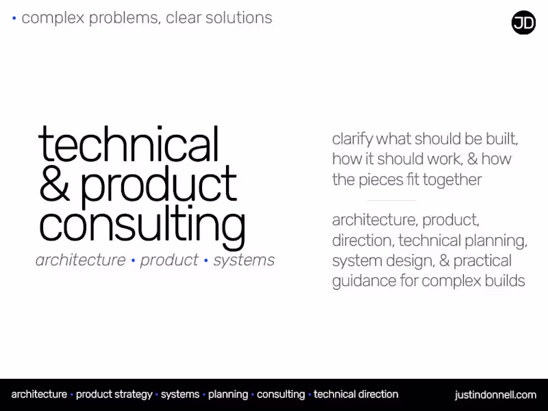 Cover image for Technical & Product Consulting