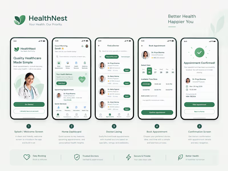 Cover image for Health Care Mobile Application Design - UK Customer