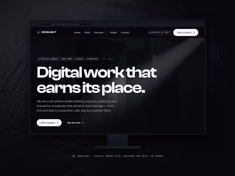 Cover image for Concept site for a premium