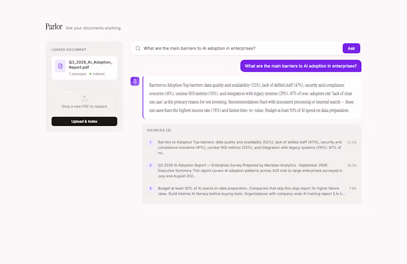 Cover image for Document Q&A system that turns