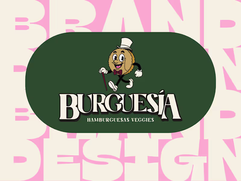 Cover image for Brand Design for Burguesía: Gourmet Veggie Burgers