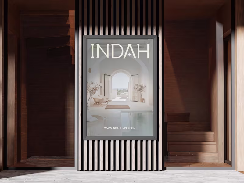 Cover image for INDAH - Luxury Boutique Brand Identity Design - Real Estate 