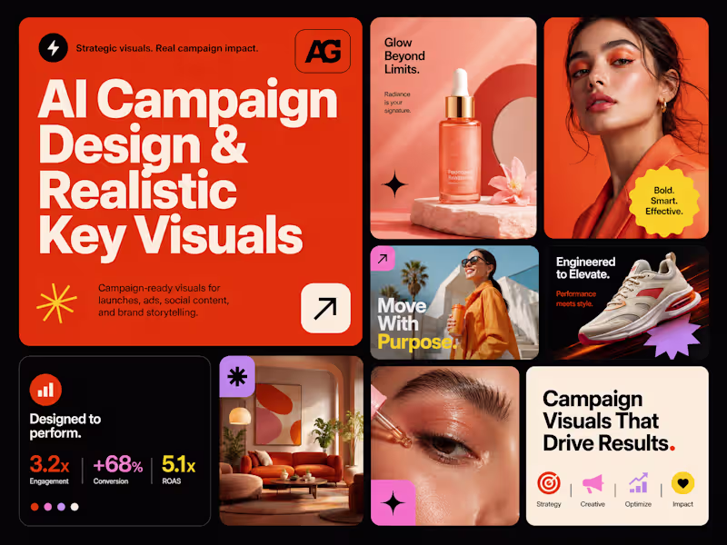Cover image for AI Campaign Design & Realistic Key Visuals