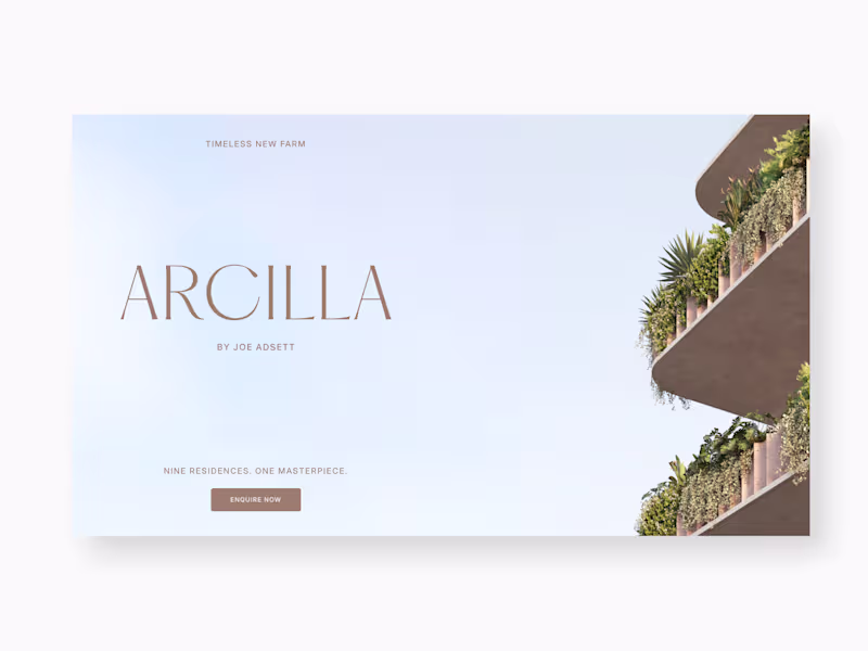 Cover image for ARCILLA: Luxury Residential Masterpiece