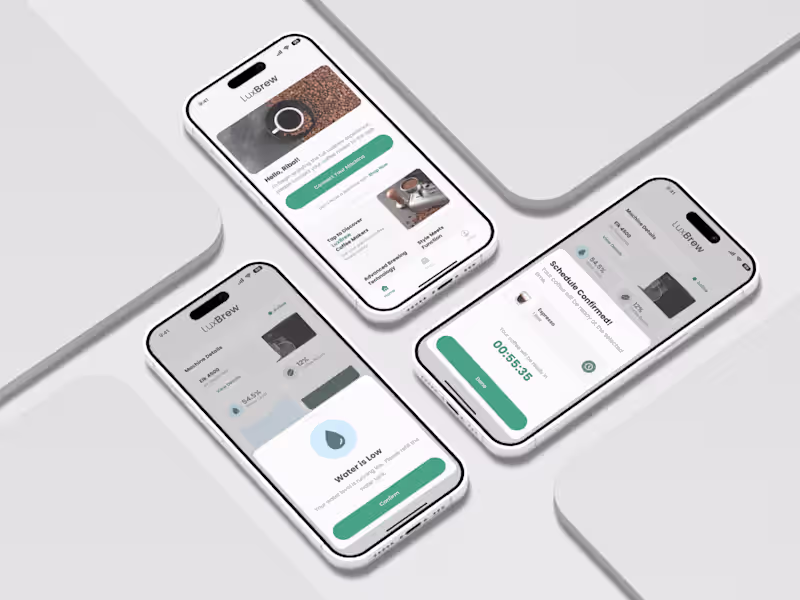 Cover image for Mobile App Design -  Coffee Making App
