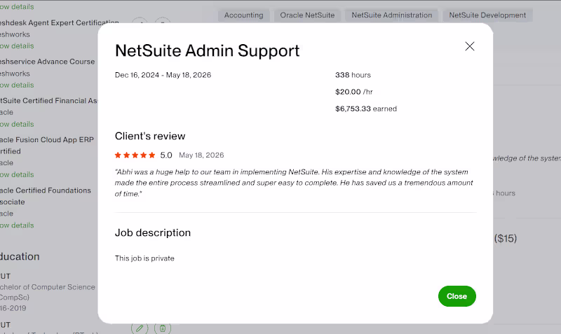 Cover image for NetSuite ERP Implementation & Optimization

Successfully